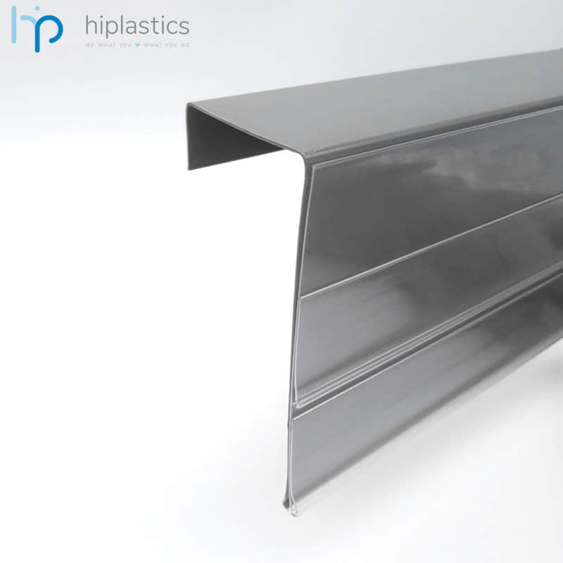 Hiplastics 100644881 Clear Plastic Triple Funtions Shelf Data Pricing Label Holder for Retailing缩略图