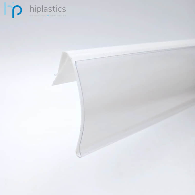 Hiplastics DBC40 Plastic Data Strip Clear Sign Holder for Supermarket缩略图