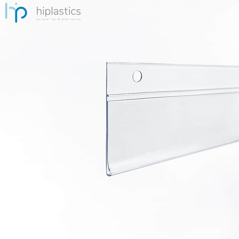 Hiplastics DBH39 Customizable PVC Hanging Price Tag Paper Label Holder for Supermarket缩略图