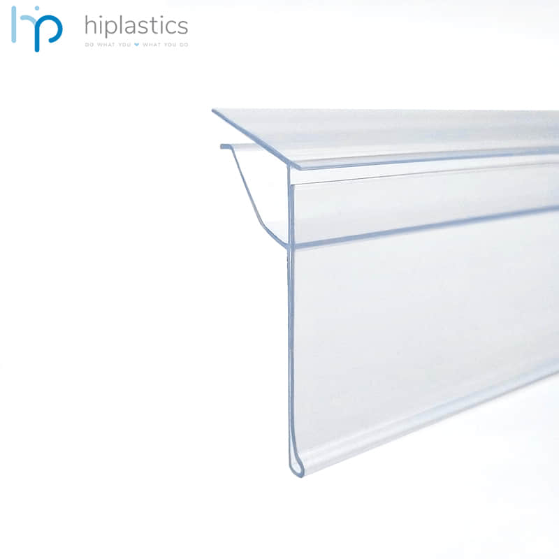 Hiplastics GLS39 Plastic Price Holder for Supermarket Glass shelves缩略图