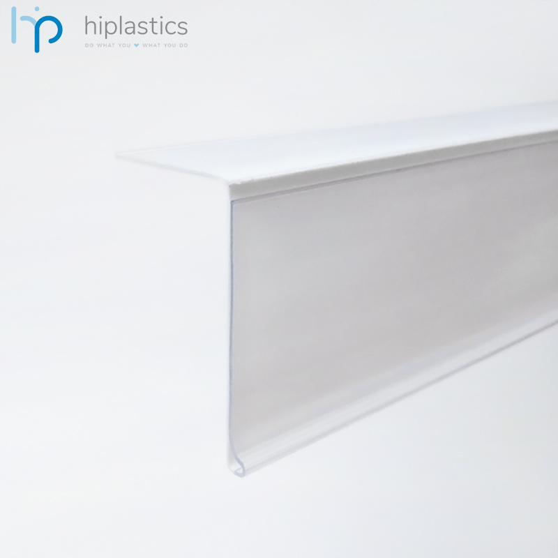 Hiplastics HE39 Clear Data Strip Paper label Holder for Retail Price Display缩略图