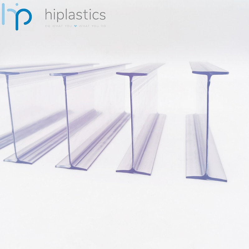 Hiplastics SLANTPROFIL80E Extruded Plastic Divider with Adhesive for Shelf Management缩略图