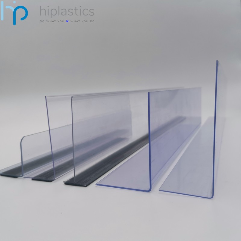 Hiplastics HYR10007 PET PVC Hot Bending Clear L Divider for Shelves缩略图