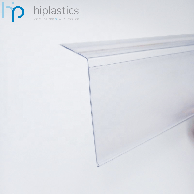 Hiplastics LH034 Clear Paper Label Holder for Store Price Display缩略图