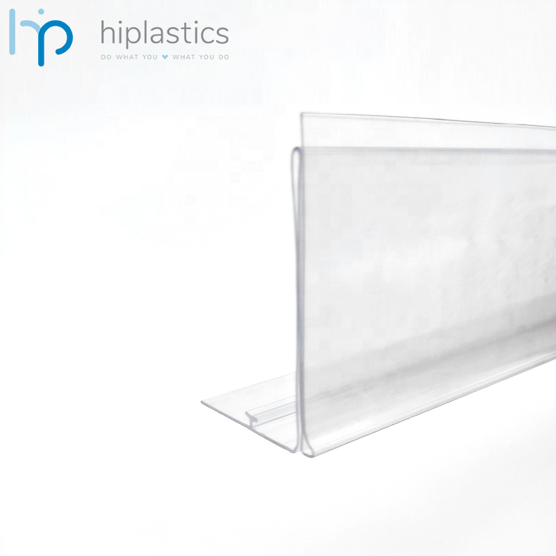 Hiplastics LOHBS-straight Clear PVC Pricing Label Holder for Supermarket缩略图