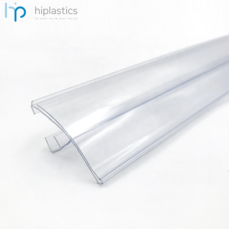 Hiplastics NTW39 Clear Shelf Strip Product Display Label Holder for Supermarket缩略图