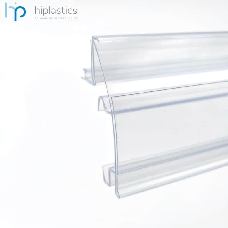 Hiplastics OEDC30 Plastics PVC Label Holders for Supermarket Price Display缩略图