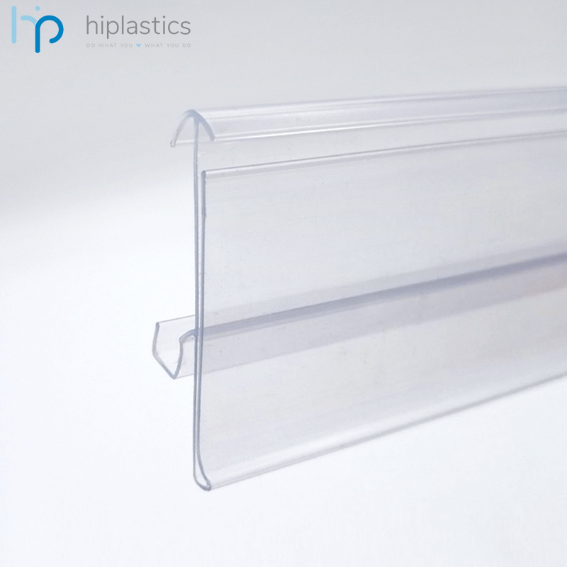 Hiplastics TE39 Clear Plastic Ppaer Label Holder for Supermarket缩略图