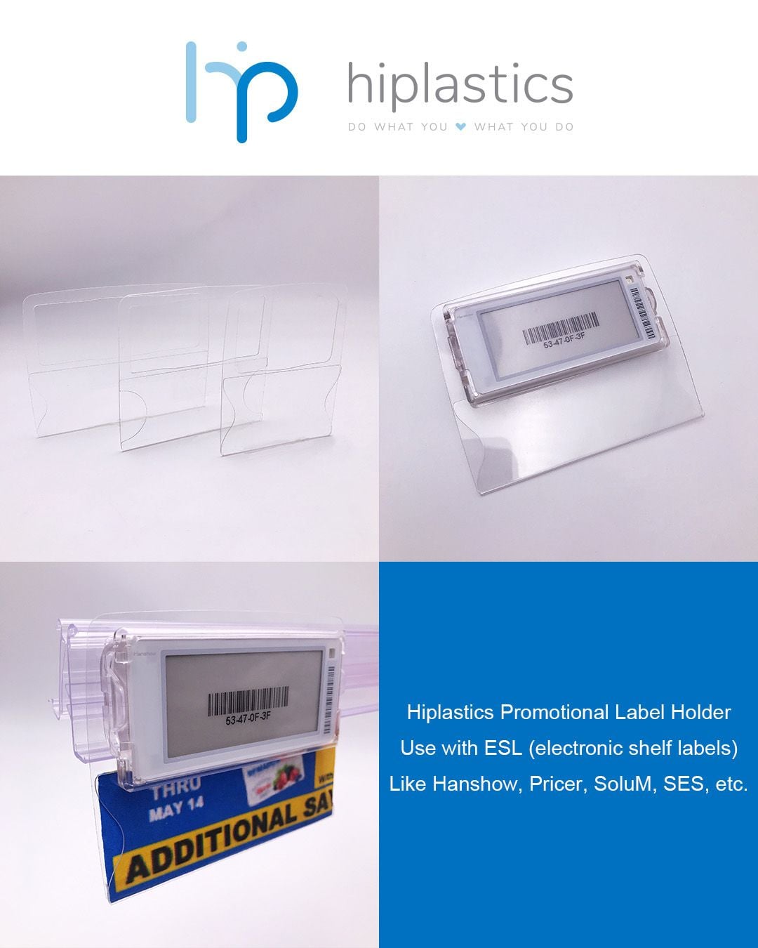 Hiplastics Shelf Talker PP Printing for ESL缩略图